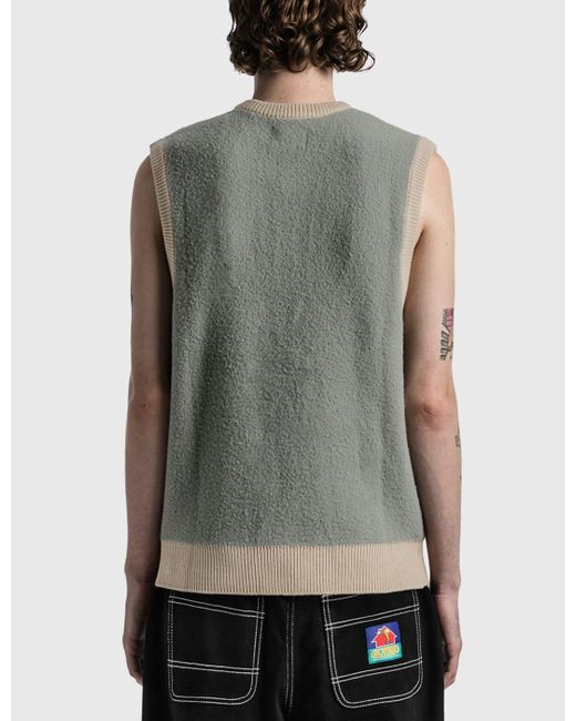Butter Goods Mohair Knit Vest in Gray for Men | Lyst