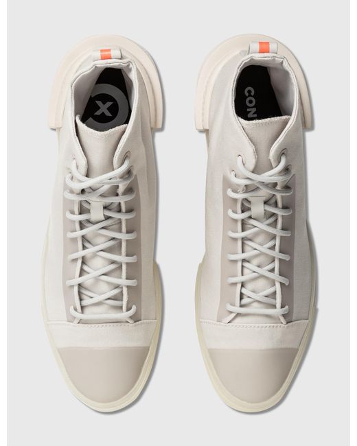 converse all star disrupt hi trainers in off white
