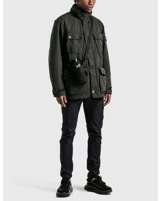 Stone Island Field Jacket in Black for Men | Lyst Canada