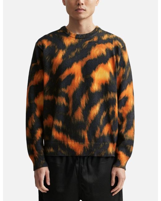 Stussy Printed Fur Sweater in Black for Men | Lyst Canada