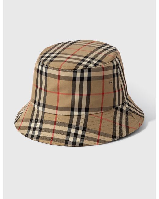 burberry vintage check bucket hat