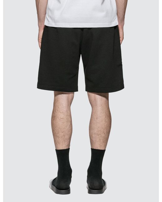 Moncler Cotton Jersey Shorts With Patch And Zip Detail in Black for Men ...