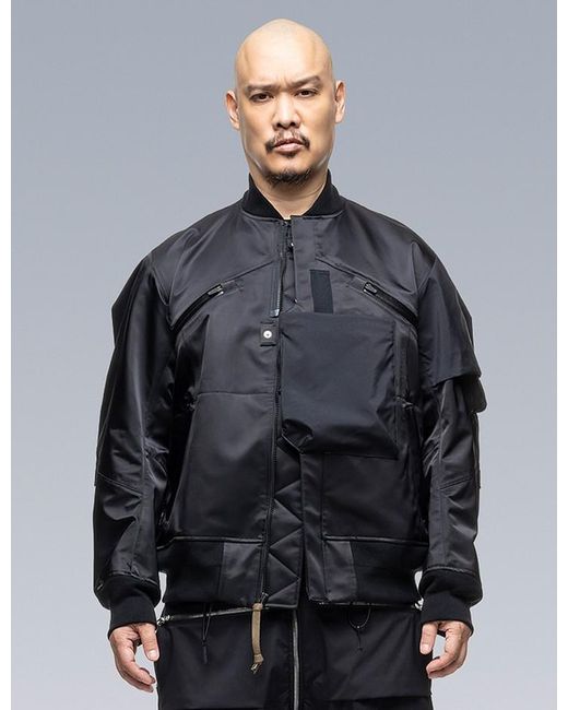 Sacai Synthetic X Acronym Bomber Jacket in Black for Men - Lyst
