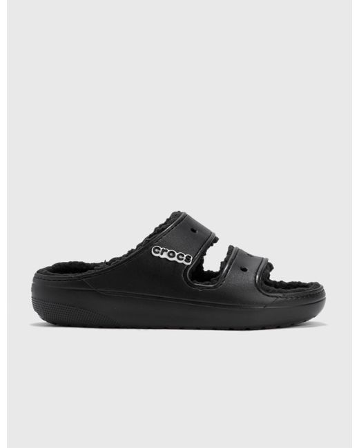 crocs cozzzy sandals black