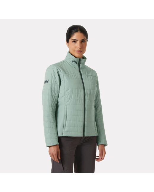 Crew Insulated Sailing Jacket 2.0 Mujer Helly Hansen de color Green