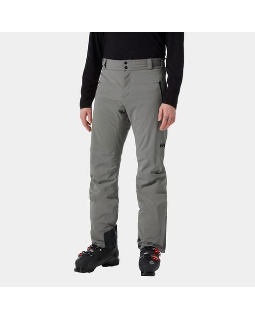 Helly Hansen Gray Alpha Lifaloft Lightweight Mountain Ski Pants for men
