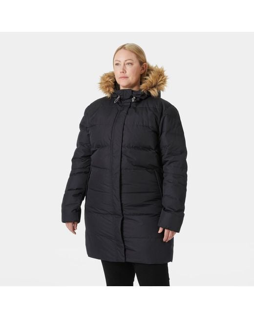 Helly Hansen Black Aden Down Parka Coat