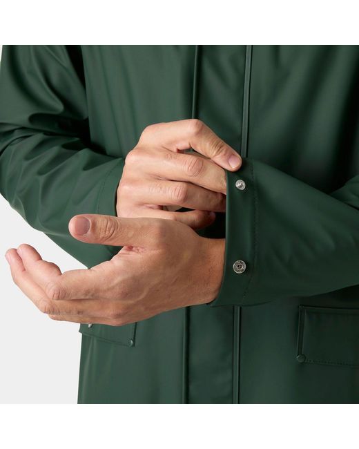 Helly Hansen Green Moss Windproof Rain Coat for men