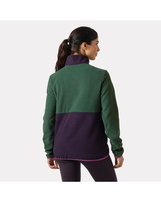 Helly Hansen Green Daybreaker Snap Fleece Pullover