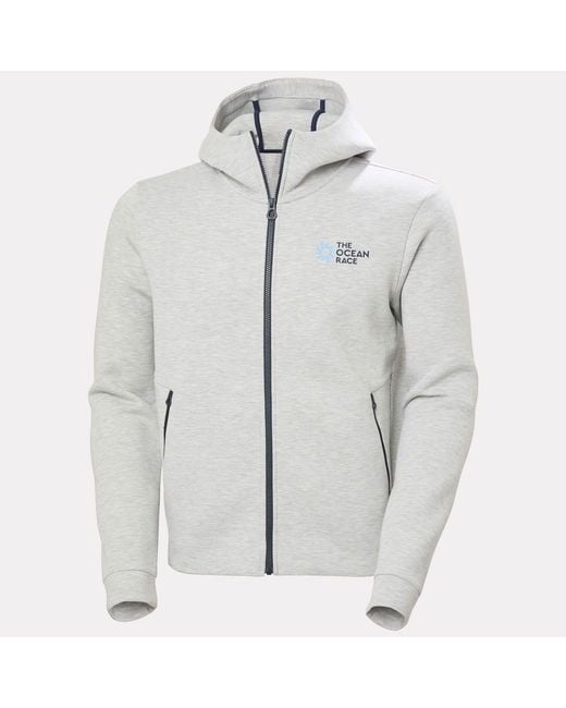 Helly Hansen Gray The Ocean Race Full-Zip Hoodie for men
