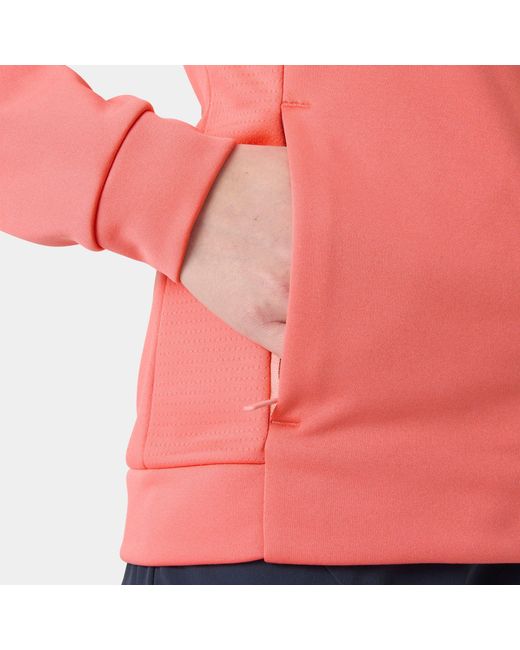Helly Hansen Red Crew Smooth Slickface Fleece Jacket