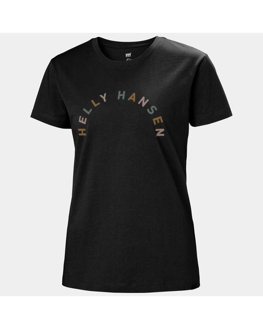 Camiseta f2f 2.0 de algodón orgánico Helly Hansen de color Black