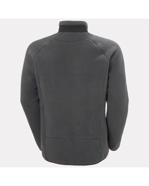 Helly Hansen Gray Panorama Pile Fleece Block Jacket for men