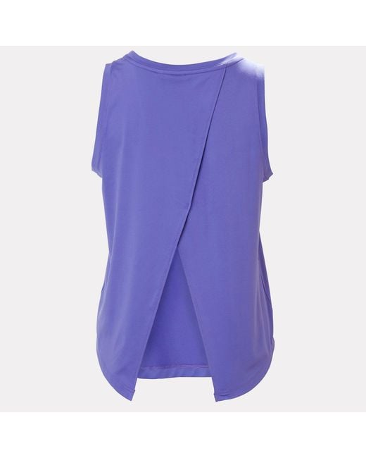 Tech Split Back Tank 2.0 Mujer Helly Hansen de color Purple