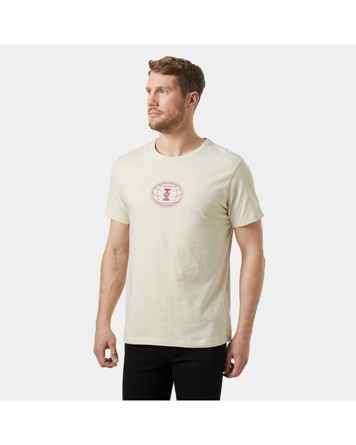 Helly Hansen Core t-shirt mit aufdruck in Natural für Herren