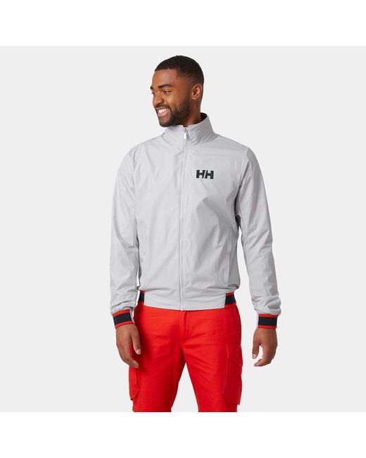 Helly Hansen Gray Salt Windbreaker Sailing Jacket for men