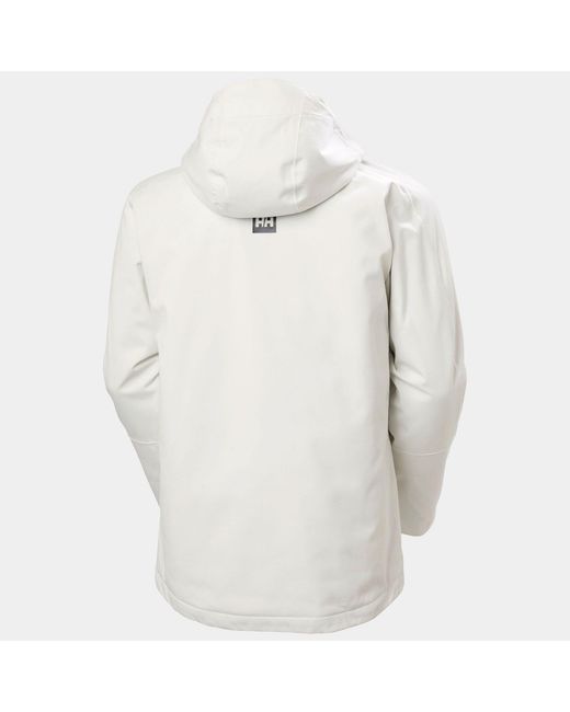 Helly Hansen White Juniper 3.0 H2Flow Warm Ski Jacket for men