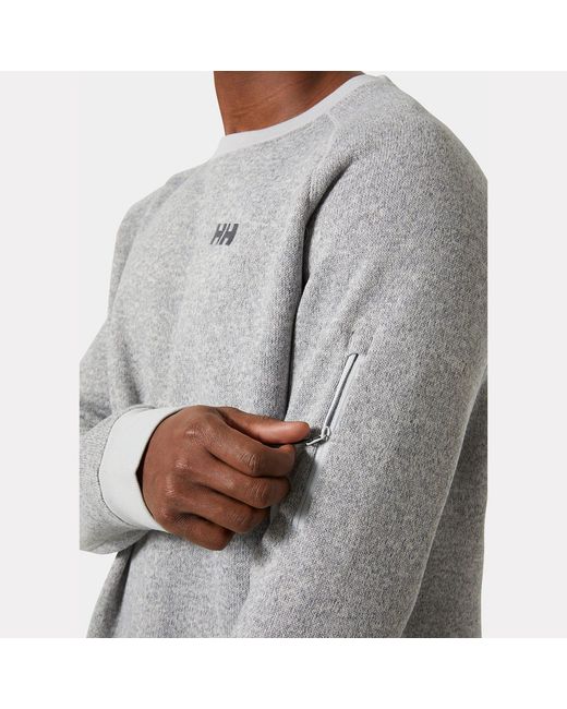 Helly Hansen Gray Varde Crewneck for men