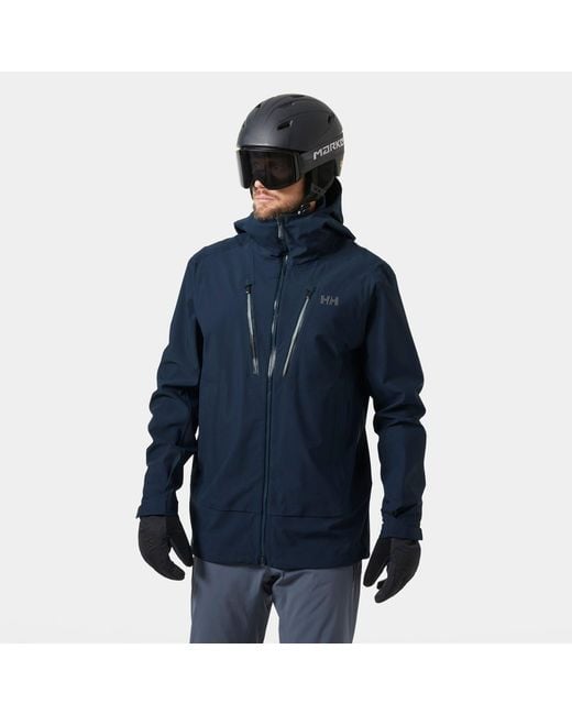 Helly Hansen Blue Alpha Long Ski Shell for men
