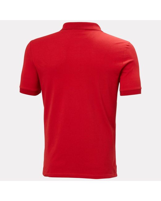 Helly Hansen Red Messina Graphic Fitted Polo for men