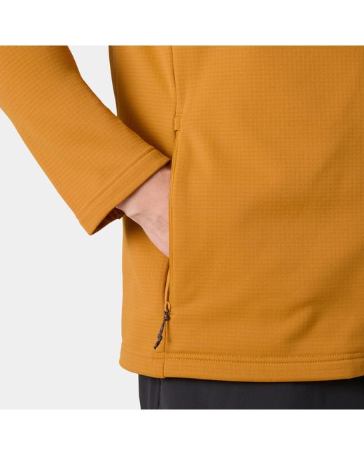 Helly Hansen Orange Versalite Hooded Fleece Jacket for men