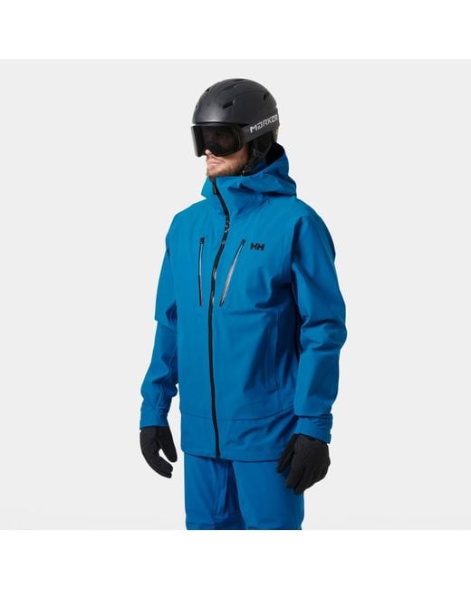 Alpha Long Shell Jacket Hombre Helly Hansen de hombre de color Blue