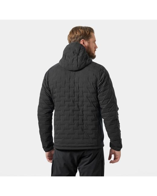 Helly Hansen Black Hp Hybrid Stretch Hooded Insulator for men