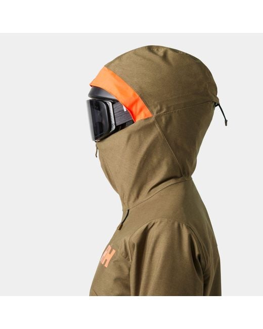 Helly Hansen Green Powderqueen 3.0 Durable Ski Jacket