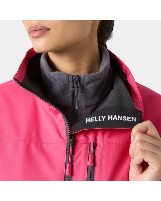 Helly Hansen Pink Crew Midlayer Sailing Jacket 2.0