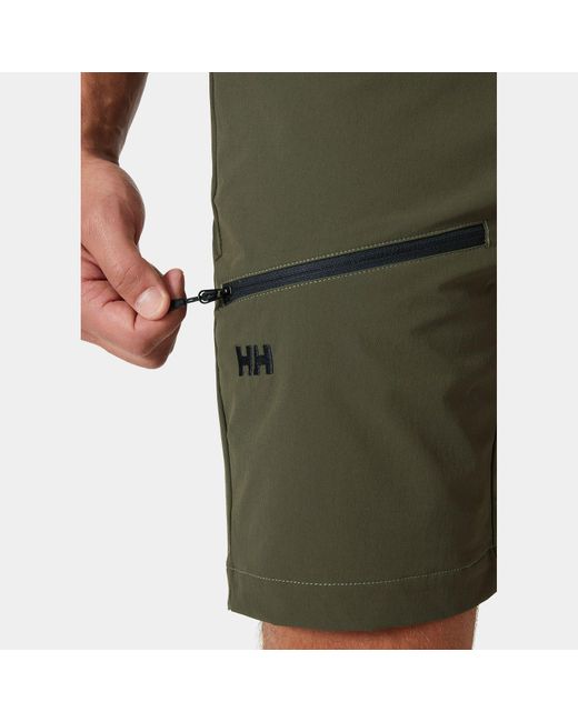 Helly Hansen Green Blaze Softshell Shorts for men
