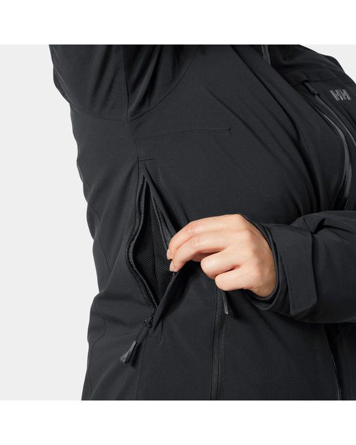 Helly Hansen Black Alphelia Jacket Clothing, Elastane/Polyamide/Polyester