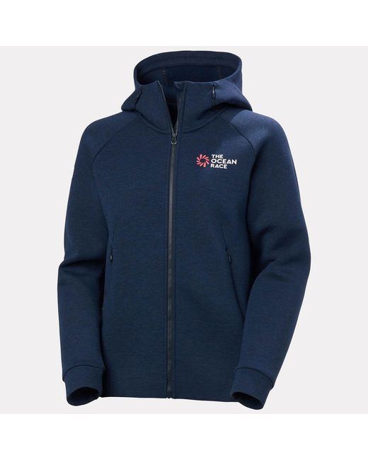 Helly Hansen Blue The Ocean Race Full-Zip Hoodie