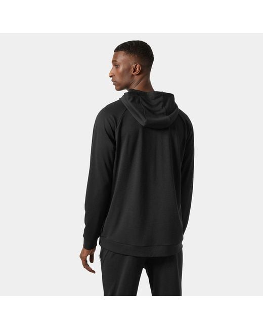Helly Hansen Black Lifa Tech Lite Pullover Hood 2.0 for men