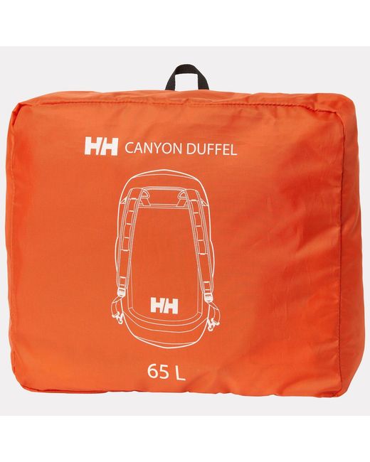 Helly Hansen Orange Canyon Duffel Pack, 65L Std