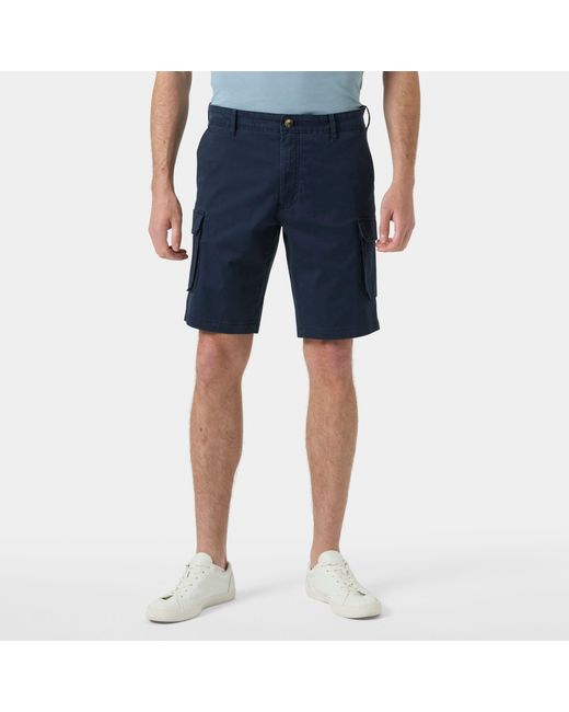Helly Hansen Blue Bryggen Cargo Shorts for men