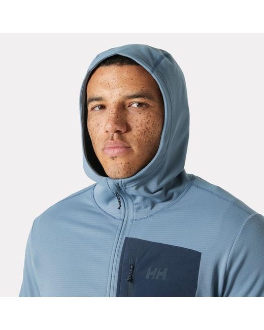 Helly Hansen Blue Versalite Hooded Fleece Jacket for men