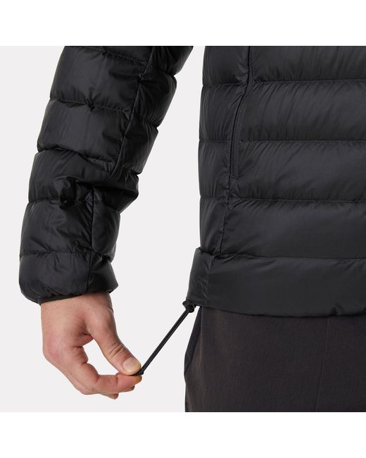 Helly Hansen Black Verglas Hooded Down Jacket 2.0 for men
