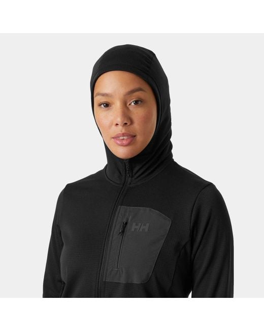 Helly Hansen Black Versalite Hooded Fleece Jacket
