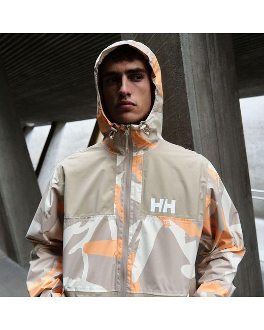 Helly Hansen Natural Ace Graphic Rain Jacket for men