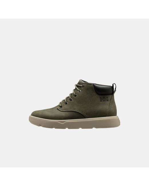 Helly Hansen Green Pinehurst Leather Sneaker Boots for men