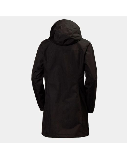 Helly Hansen Black Aden Long Rain Coat