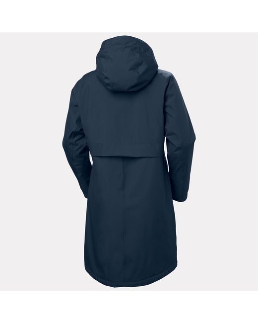 Helly Hansen Blue Aspire Long Hooded Raincoat