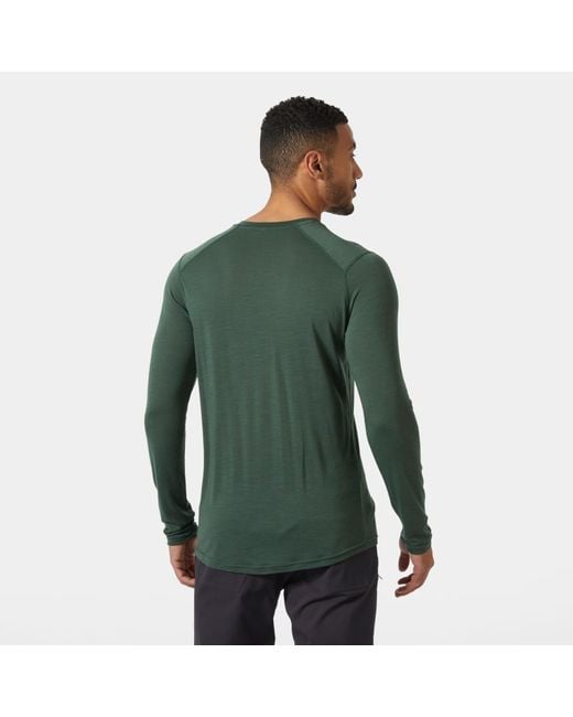 Helly Hansen Green Hh Durawool Long Sleeve Henley for men