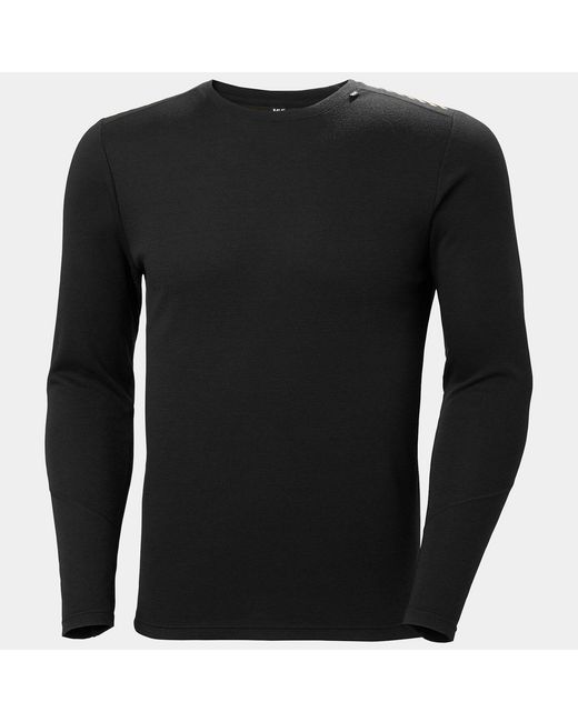 Helly Hansen Black Hh Merino Midweight Base Layer Set for men