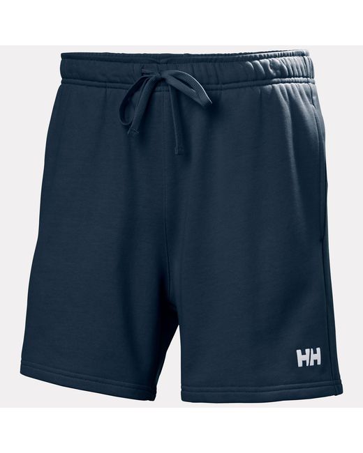 Helly Hansen Blue Terry Loop 6” Shorts for men