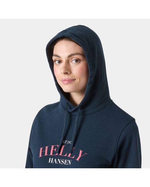 Core Graphic Felpa Con Cappuccio di Helly Hansen in Blue