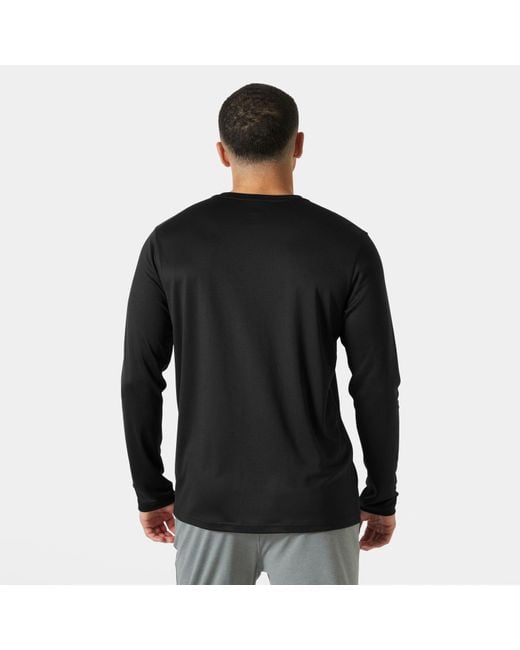 Helly Hansen Black Tech Crew Long Sleeve 2.0 for men