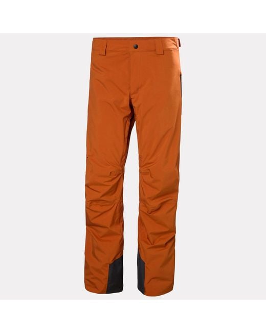 Helly Hansen Orange Legendary Insulated Ski Pants for men
