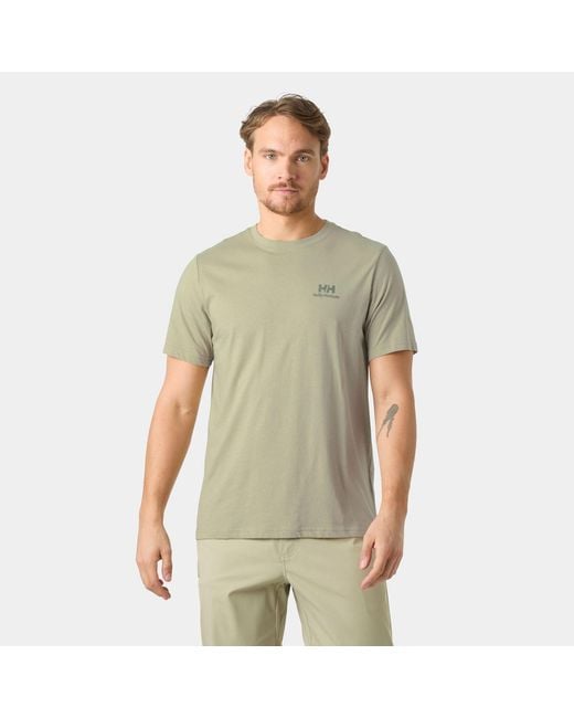 Helly Hansen Green Nord Graphic T-Shirt for men