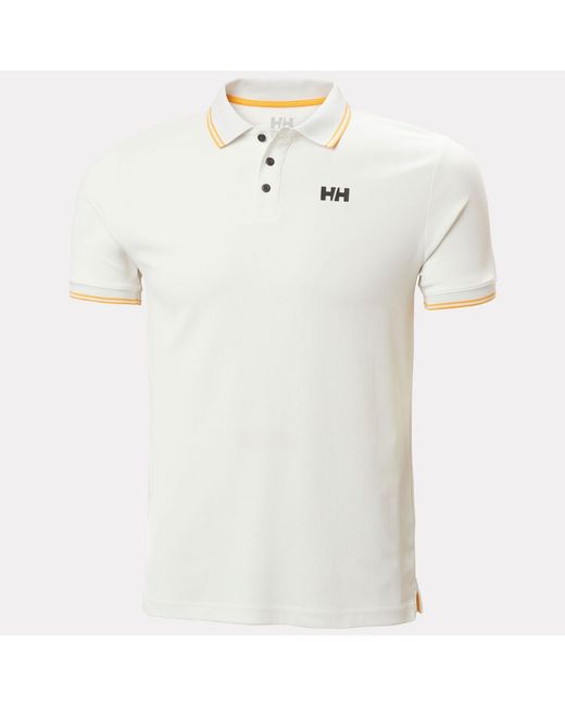 Helly Hansen White Kos Marine Quick-Dry Polo for men